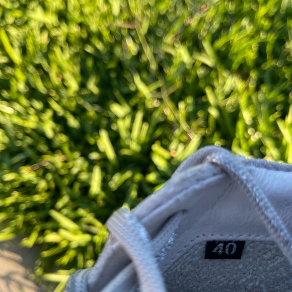 P448 Thea Low Top Sneakers in Stardust Silver Multi size 40 US 9.5 - 10 - Picture 10 of 10